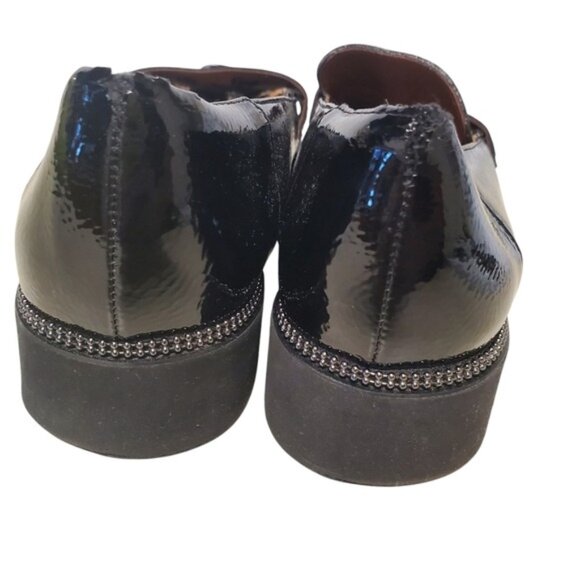 Platform Loafer Leopard Calf hair Patent Leather BRODY 8.5 - Picture 4 of 16